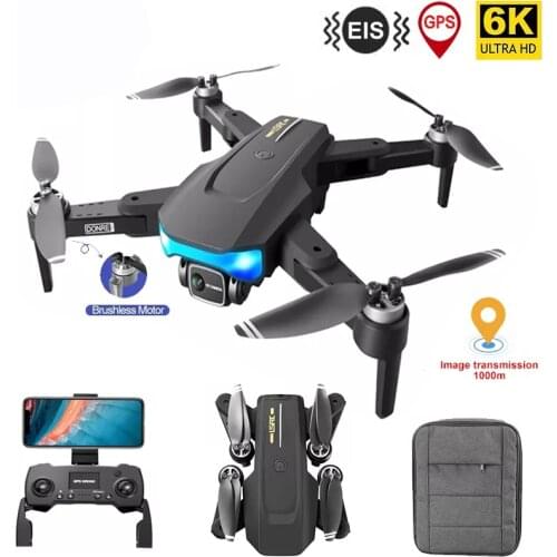 LS38 GPS Drone 6K Professional HD Pix Dual Camera 5G Wifi Fpv Drone Brushless Motor Foldable Rc Helicopter Toys VS XS812 SG907
