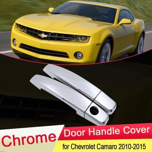 For Chevrolet Camaro 2010 2011 2012 2013 2014 2015 Chrome Door Handle Cover Exterior Trim Catch Car Cap Stickers Accessories ABS