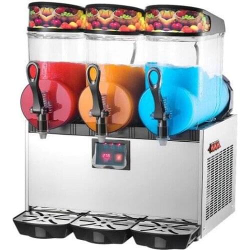 Commercial juice container automatic snow melting machine single double three-cylinder cold drink machine snow mud machine