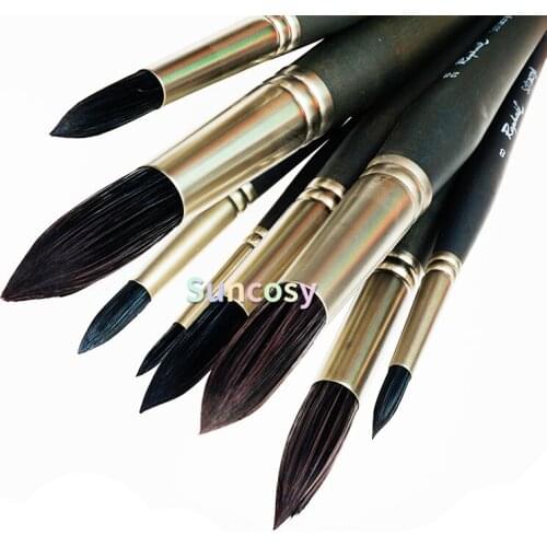 Raphael SoftacryI 861 - ROND - Details, Contours Et Retouches Brushes, Soft Nylon, ACRYLIQUE & Huile Painting