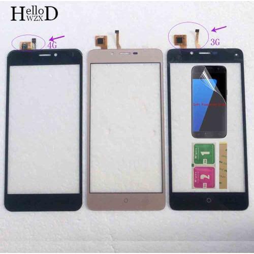 Touch Digitizer Panel For Vertex Impress Lion 3G 4G Touch Screen Front Glass Sensor 3M Glue Protector Film Wipes