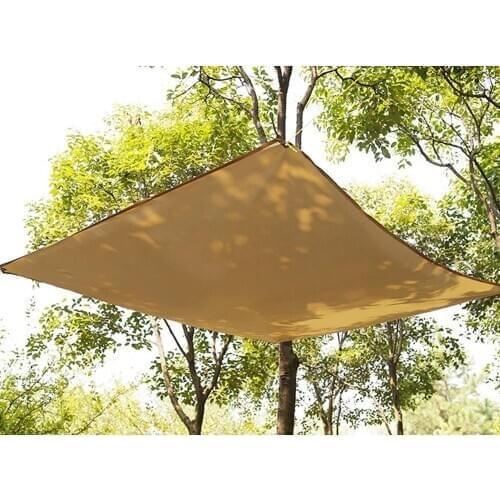 Sun Shade Sail Tarp Thick Waterproof, UV Resistant Rectangle Canopy Sail Sunshade for Patio Yard Backyard Light khaki 180*145cm