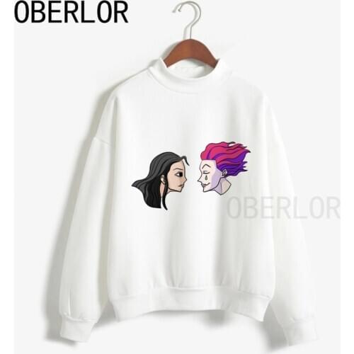 Hisoka X Illumi Anime SweatshirtsTops Pullovers Harajuku Gothic Hunter X Hunter Hoodies Aut Unisex Hoodie Camiseta Mujer