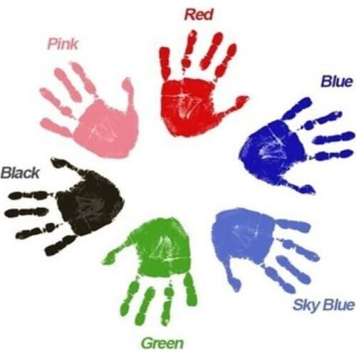 Baby Care Non-Toxic Baby Handprint Footprint Imprint Kit Baby Souvenirs Casting Newborn Footprint Ink Pad Infant Clay Toy Gifts