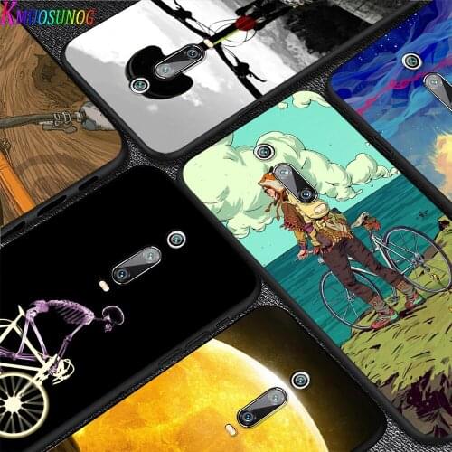 Bright Black Cover Bike Cycling Art For Xiaomi Redmi 10X 9C 9A 9 GO K20 8A 8 7A 7 S2 6A 6 5 4X Pro 5G Phone Case