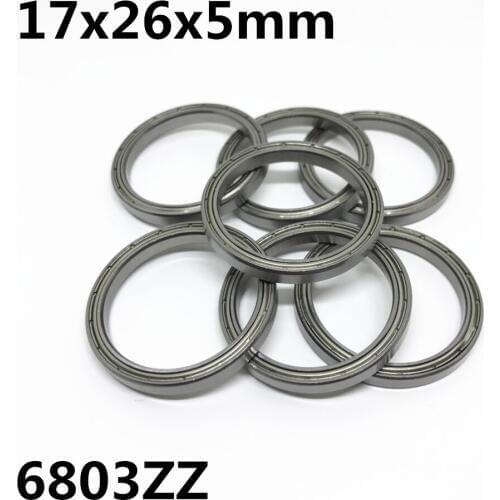 10pcs 6803ZZ 6803-2RS The high quality of ultra-thin deep groove ball bearings 17x26x5 mm 6803ZZ 6803RS