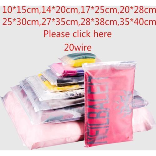 10pcs/lot storage bag plastic zipper bag zip lock portable travel pouch home storage organizati pocket clothes storage container