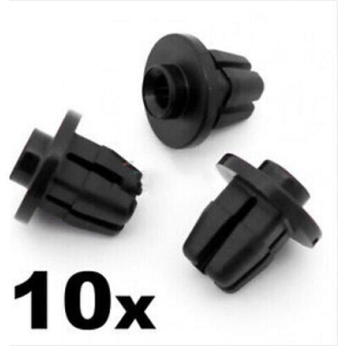 10x Screw Grommets- Fit For some Toyota Bumper, Wing, Mudguard & Spoiler- 9x9mm hole