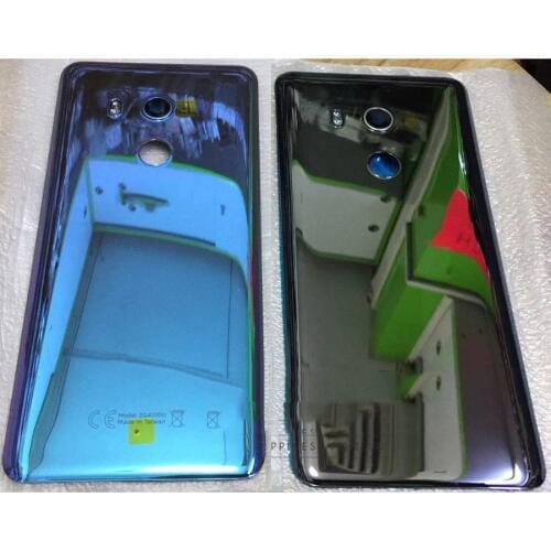 100% Original Glass Rear Housing For HTC U11 Plus Battery Cover Back Case Door U11 Plus Repair Part With Camera Lens+Adhesive