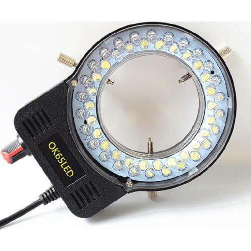 2021 Microscope Lamp Single Cylinder Binocular Stereo Microscope Ring Lamp Integrated LED Ring Light Source Brightness