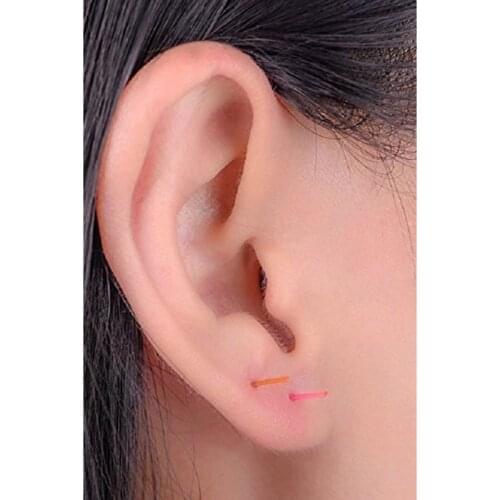 250Pcs Clear Plastic Sticks Hypoallergenic Studs Pins Bars Ear Piercing Retainer Dropshipping