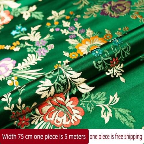 300X75cm Brocade Satin Jacquard Garment Fabrics By The Meter Design Sewing Cheongsam Bags Curtain DIY Accessories Material
