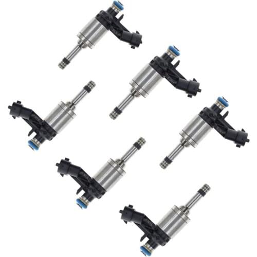 6pcs 12638530 12611545 12632255 0261500114 217-3445, FJ994 KM FUEL INJECTORS NOZZLE 2008-2011 for GM CHEVY Cadillac 3.6L