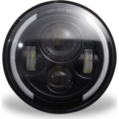 7 Inch Round LED Headlight 6000K White Corner Eye Waterproof High Brightness Spotlight Driving Light Автомобильные лампы