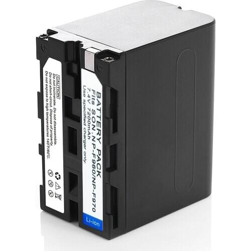 1pc 7.4v 7200mah Battery Pack Replacement for Sony Camcorder NP-F550 F750 F970 F960 F570 F330 MC1500C Rechargeable Battery Cells