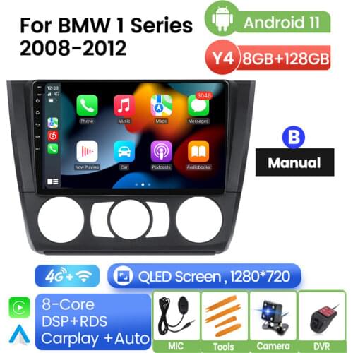 Android 1080P For BMW 1-Series E88 E82 E81 E87 2004 2005 2006 2007 2008 2009 2010 2011 Car Stereo Radio Gps Bluetooth Player