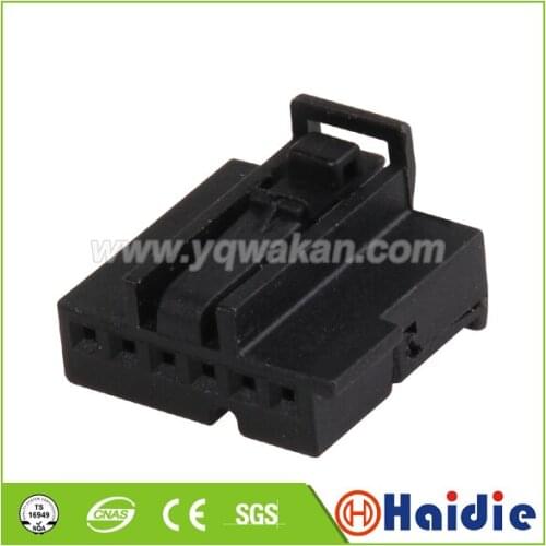 Free shipping 5sets 6pin auto electric cable connector plug wiring unsealed connector 1-969508-2