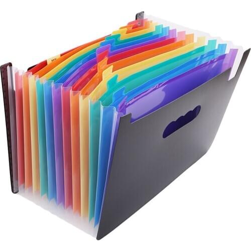 Hot Sale Pockets Expanding File Folder New A4 Organizer Portable Business File Office Supplies Document Holder