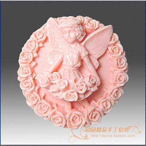 The Flower Child Lunlun angel Silicone Soap mold Handmade 3d silicone mould DIY Craft molds S160