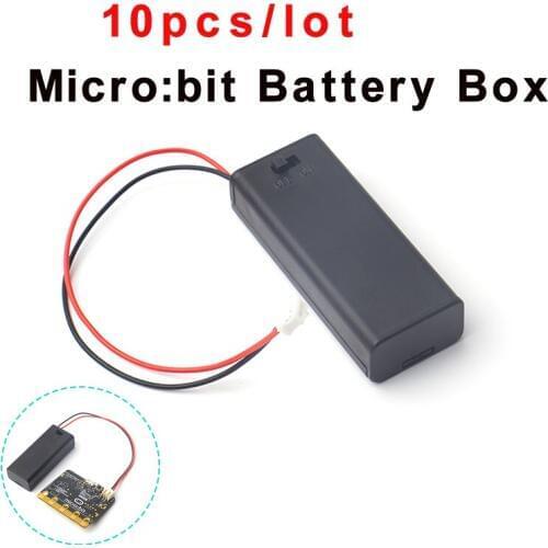10pcs For micro:bit Battery Holder Case Cover Shell for 2pcs AAA Batteries 3V PH2.0 for Microbit Development Board Kids FZ3226