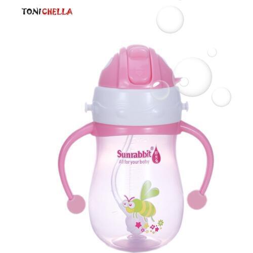 Kids Training Water Cups Toddler Learn To Drink Bottles Baby Drinking Cup Traveling Mugs With Handle Children Gifts T0383