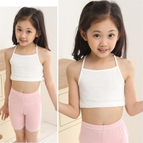Candy Color Kids Underwear Model Cotton Tops For Girls Teenager Girls Camisole Kids Singlets Children Undershirt Baby Clothing