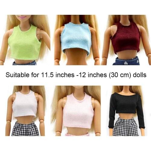 29cm doll princess denim loose trousers sleeveless T