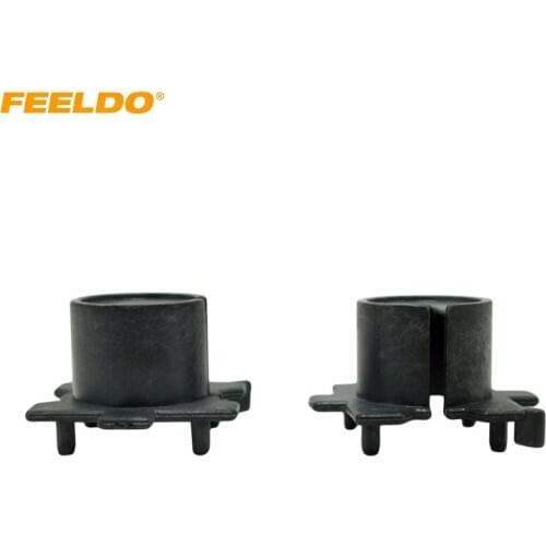 FEELDO 2Pcs Car Bulbs Socket Conversion Adapter For Mazda OLD 3/5/6/MX-5/CX-7/RX-8 H7 HID Bulb Adapter HID Bulb Adapter Holder