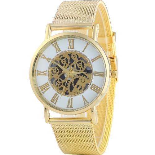 Gnova platinum Men's Watch With Leather Strap