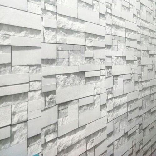 Simulation Environmental Protection Self-adhesive Wallpaper Pvc Waterproof 3d Wall Sticker Living Room Decoration