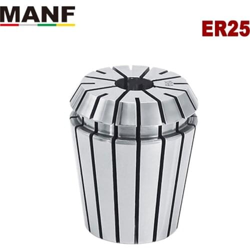 MANF ER25-1/2/3/4/5/6/7/8/9/10/11/12/13/14/15/3.175 0.008U Precison Spring Collet Chuck For CNC Milling Lathe & Machine Lathe