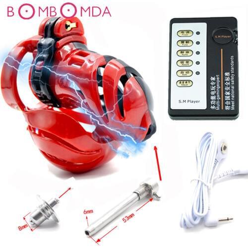 Electric Shock Set Penis Cock Cage Male Chastity Device Adult Products Medical Themed Toys Sex Toys for Men Male Chastity Cages