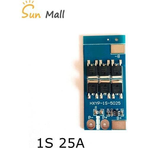 New arrival 1S 25A BMS 3.2V Lithium iron phosphate battery lithium battery charing Board protection Board Single battery 3.7V