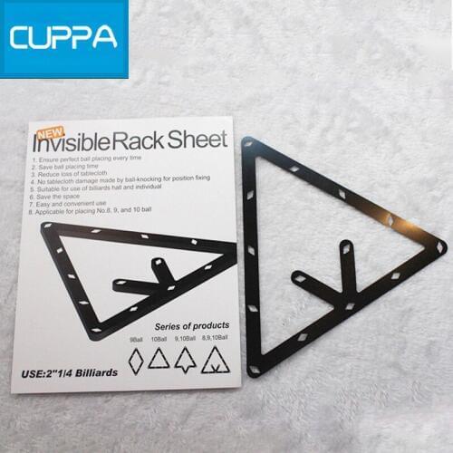 New 6pcs/pack Cuppa Pool Cue The Greatest Tip Tool Snooker/9ball / 10 ball Billiard triangle Cue rack Accessories China