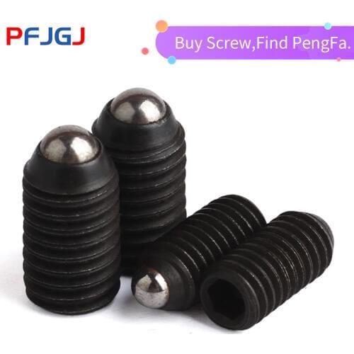 Peng Fa M3-M16 of 12.9grade inner hexagonal wave positioning ball-wave zipper screw ball-tightening spring plug lengthening type