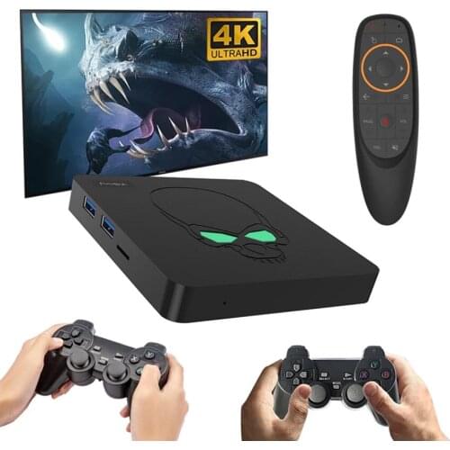 Beelink Super Console X King Retro Video Game Console For PSP/PS1/SS/N64 Android 9 Amlogic S922X TV Box With 49000 Games Player