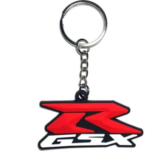 Rubber Motorcycle Key Ring Key Chain cool keychain 3D Soft For Suzuki GSXR GSX-R 400 600 750 1000 1300 K1 K2 K3 K4 K5 K6 K7