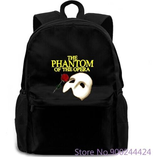 The Phantom of The Opera Broadway Show Musical Mens White Size To 3XL Fashion Men Round Neck backpack