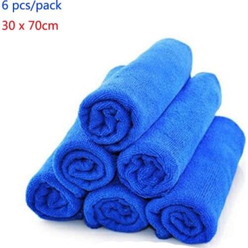 6 pcs/lot Microfibre Cleaning Auto Soft Cloth Washing Cloth Towel Duster 30*70cm Car Home Cleaning Micro Fiber Towels
