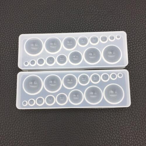 Silicone Mold DIY Crystal Epoxy Resin Molds Time Stone Jewelry Making Crafts Round Handmade Cake Fondant Chocolate Tools WXTB