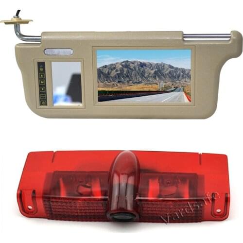 Vardsafe VS706V Sun Visor Rear View Monitor & Reverse Camera for Chevrolet Express / GMC Savana 1500 2500 3500