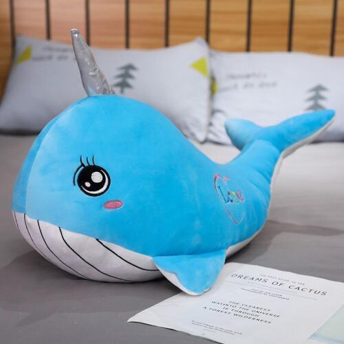 Super Soft Plush Toy Sea Animal Big Blue Whale Soft Toy Stuffed Animal Childrens birthday gift