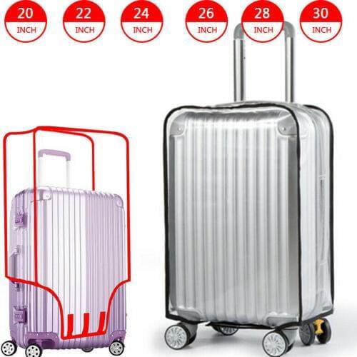 Waterproof Transparent Travel Protective Luggage Suitcase Cover Protector 20-30 inch Luggage Cover