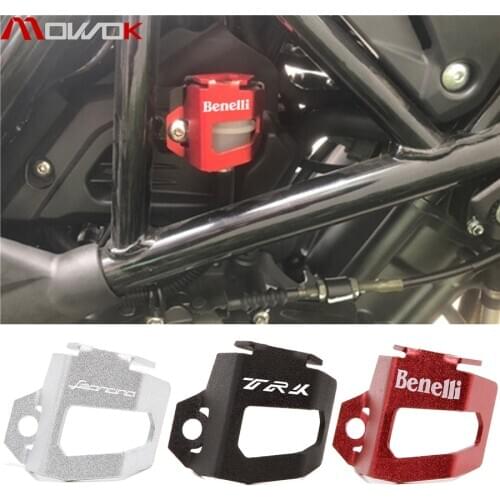 For Benelli TRK 502 502X BJ500 Leoncino 500 Motorcycle Rear Brake Pump Fluid Tank Reservoir Guard Protector Cover OIL CUP