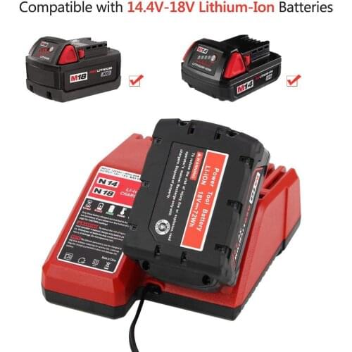 Battery charger N14-N18 smart fast lithium battery charger Portable 14-20V suitable for Milwaukee professional battery charger