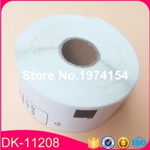 100 x Rolls Brother DK-11208 White Standard Large Address Label 38mm x 90mm 400 labels/roll with 1 frame thermal paper labels