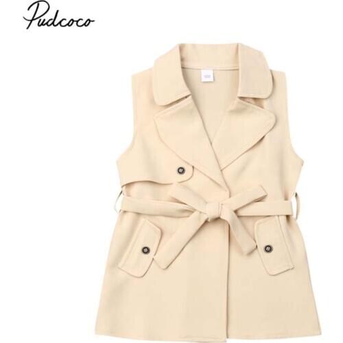 2019 Baby Summer Clothing 2-7Y Fashion Infant Kids Girls Elegant Coat Jacket Windbreaker Outerwear Trench Fashion Jackets Dress