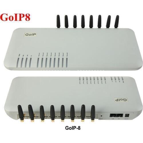 8 chips GSM VoIP Gateway GoIP8, VoIP SIP GSM Router gateway GoIP 8 for IP PBX - Sales Promotion