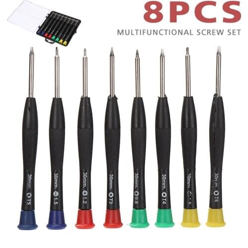 8 pcs Watch Screwdrivers Set For Watchmaker Repair Tool Kit Watch Clcok Phone Glasses Jewelry Precision Repair Tool Set
