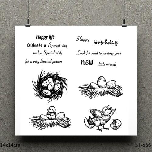 AZSG The birth of children Clear Stamps/seal for DIY Scrapbooking/Card Making/Photo Album Decoration Supplies